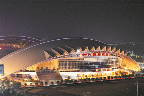 東新區(qū)夜色璀璨，如詩如畫