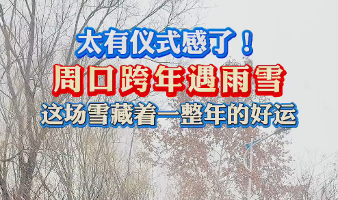 太有儀式感了！周口跨年遇雨雪 這場雪藏著一整年的好運